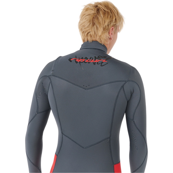 2026 Rip Curl Dawn Patrol Pro 3/2mm Chest Zip Våddragt 16XMFS - Til Mænd Red
